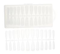 HAPINARY 1 Caja Extensiones De Uñas Pegatina Gel Dedo Del Pie Salón Embalaje Tijeras Clavos Uñas Postizas Besar Las Uñas Falso Punta De La Uña Artificial Mesa De Manicura Pincel Abs