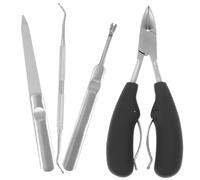 HAPINARY 1 Juego De 4 Uds De Alicates Para Uñas De Pu Para El Hogar Herramientas Para Cortar Uñas Kits De Uñas De Acero Inoxidable