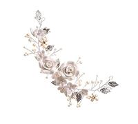 HAPINARY 1 Pc Tiara de perlas de vid apoyos de la foto de la boda diadema de novia perla tocados de novia tiaras de diadema de boda tocado de decoración de Alambre de cobre