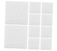 HAPINARY 10 Juegos Kit de Miniaturas para Casa de Muñecas con Interruptores y Enchufes Realistas Montaje sin Pegamento Accesorios Sostenibles para Decoración y Infantil