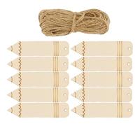 HAPINARY 10 Marcadores de Madera 10 Piezas en Forma de Lápiz sin Terminar, Agujero para Decorar para Manualidades y Lectura