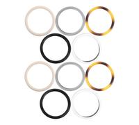 HAPINARY 10 piezas Asas Redondas para Bolso de Plástico Ligero Cómodas y Fáciles de Limpiar Accesorios para Bolsos Hechos Mano para Crochet y Tejidos Colores Surtidos