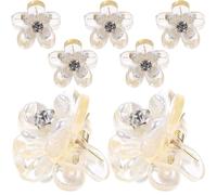 HAPINARY 10 Piezas Empuñadura Pequeña Coleteros Grandes Broches Para El Cabello Quebrar Humano Chicas Pinzas Para El Cabello Retro Elegante Accesorios Mini Banda El Plastico