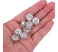 HAPINARY 100 Piezas Rodamientos de Bola Transparentes para Manualidades Base Giratoria DIY para Molinos de Viento y Juguetes Soporte Rotativo para Proyectos Artesanales