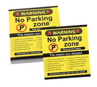 HAPINARY 100 Piezas Tarjetas de Infracción de Estacionamiento Divertidas con Ilustraciones Humorísticas Pequeñas Notas Adhesivas para Advertir sobre Estacionamiento Práctica para Problemas