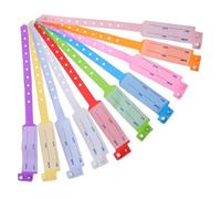 HAPINARY 100 Piezas Unidades Pulseras Identificación Médica Desechables Bandas Ajustables y Resistentes al Agua para Pacientes Hospitalizados Escritura para Adultos y Ancianos para Admisión