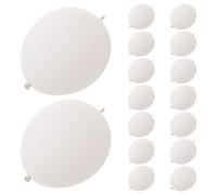 HAPINARY 100 Unidades Globos en Forma de Eslabones de 30 Cm de Látex Blancos Conexión Rápida Estilo Único y Fácil Uso para Personalizada, para Bodas y Fiestas