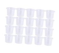 HAPINARY 1000 Piezas Taza De Pigmento Para Tapas De Tinta Vasos De Plástico Para Pigmentos Contenedor De Tinta Tapas De Contenedores De Maquillaje El Plastico Transparent