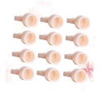 HAPINARY 100piezas Anillos De Silicona Para Pigmento Contenedores Desechables Para Mediano Sin Compartimentos Para Microblading y Maquillaje Permanente Kit De Unidades