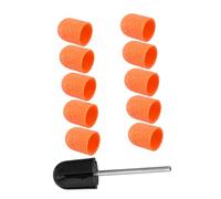 HAPINARY 10piezas Tapones Para Lijar Uñas Con Cabezal De Manicura Para Pulir y Alisar Uñas De Acrílicas Herramientas Prácticas y Duraderas