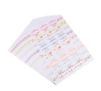 HAPINARY 12 hojas Pegatinas Adhesivas para Botellas de Aceite Esencial de Etiquetas Autoadhesivas Coloridas para Cosméticos y Tarros Resistentes al Agua para Organización y Almacenaje