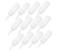 HAPINARY 12 Piezas Botellas De Champú Reutilizables Botellas De Plástico Boca Puntiaguda Vacías Para Aplicar Tinte El Cabello Salones