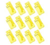 HAPINARY 12 Unidades De Enhebrador Auxiliar De Agujas Reutilizable Para Bordar Coser Y Coser Manual Automático Sencillo De Polipropileno Amarillo