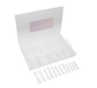 HAPINARY 120 Piezas Extensiones de Uñas Transparentes con Formas de Gel Consejos para Manicura Kit para Extensiones de Uñas para Principiantes Postizas Niñas
