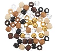 HAPINARY 120piezas Kit de Cuentas de Madera para Joyería DIY Cuentas Sueltas de Madera Natural sin Terminar para Pulseras y Collares de Manualidades
