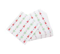 HAPINARY 120piezas Servilletas Navideñas Servilletas de Papel Decorativas Estampado de Campanas para Decorar Fiestas de Invierno y Celebraciones de Cena