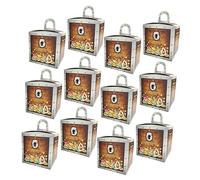 HAPINARY 12piezas Caja De Obsequio Treasure Box Forma De Cofre Del Tesoro Para Chocolates y Dulces Para Halloween y Fiestas De Piratas