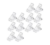 HAPINARY 12piezas Clip De Manicura Transparente Fijación Para Diseño De Uñas Herramienta Profesional Para Salones y Personal Clips Para De Uñas