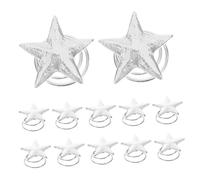HAPINARY 12piezas Horquillas De Estrella Plateadas Pinzas Cabello Para Mujer Accesorios Elegantes Para Bodas Trenzas y Tocados Para Fiestas y Uso Diario