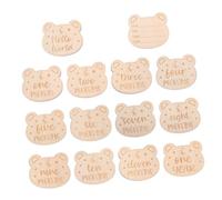 HAPINARY 14 piezas Tarjetas de Madera para del Niña Mensuales para Fotos de Crecimiento Anuncio para Recién Nacidos y Fiesta Primer Cumpleaños