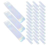 HAPINARY 150 unidades de 150 bolsas holográficas reutilizables de 5,5 x 22 cm, bolsas de embalaje herméticas de lámina resistente para joyas, cosméticos, suministros de manualidades