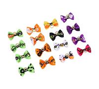 HAPINARY 16piezas Tocado De Lazo para Mascotas De Halloween Accesorios Pelo Adorables para Fiesta para Gatos y Perros Color Aleatorio