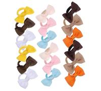 HAPINARY 18 Piezas Diadema con lazo de lino cabello Horquilla chica diademas para niñas redecilla scrunchies hair band Soporte para coleta de pelo. lazos de pelo de las mujeres poliéster