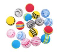 HAPINARY 18 Piezas Pelotas para Perros Resistentes Bolas Interactivas de EVA Silenciosas para Cachorros Pequeños Juguetes Masticables Duraderos y Seguros para Dentición Colores Surtidos