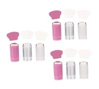 HAPINARY 18piezas De Uñas Transparentes De Estampado Para Decoración De Manicura Kit De De Uñas Con De Leche Transparente