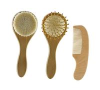 HAPINARY 1juego Cepillos y Peines Para Bebés Incluye Cepillo Peine De Cuidado Suave Para Recién Nacidos Kit De Masaje Relajante Para Hora Del Baño y Sueño Para Piel Sensible y Cabelludo