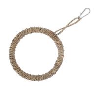 HAPINARY 1juego Percha para Pájaros Columpio Decorativo Juguete De Jaula para Periquitos y Estimula La Inteligencia y Coordinación Diseño y Natural para Canarios y Aves Pequeñas