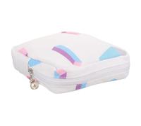 HAPINARY 1pieza Bolsa De Almacenamiento De Servilletas Sanitarias Grande Diseño Geométrico Organizador Portátil Para Mujeres Para Períodos y Uso Diario