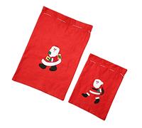 HAPINARY 2 Bolsas De Navidad De Tela No Tejida Mochila Papá Noel Bolsas De Para Dulces