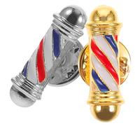 HAPINARY 2 Broches Con Luz Giratoria Para Solapa, Para Peluquería, Ropa, Alfiler De Seguridad, Creativos, Para Peluquería, Barbería, Poste, Alfiler De Seguridad Para Ropa.