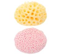 HAPINARY 2 Esponjas de Baño Estructura de Panal para Limpieza Profunda y Uso Versátil, Material de Poliuretano Hidrofílico Ideales para Rutina Diaria
