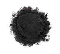 HAPINARY 2 Extensiones De Moño Afro Corto Rizado Fibra Sintética Ajustable Transformación Rápida