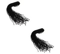 HAPINARY 2 Extensiones De Rastas Elegantes Con Clip Extensiones De Rastas Sintéticas De Doble Punta Peluca De Rastas Para Mujeres Y Hombres.