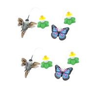 HAPINARY 2 Juegos de Juguetes Eléctricos Giratorios para Gatos Colibrí Interactivo No Necesita Despierta La Curiosidad de Tu Gato 2 Unidades