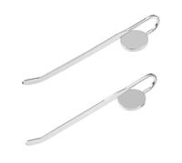 HAPINARY 2 Marcapáginas Metálicos Creativos de Aleación en Forma de Cuello de Cisne Color Plata, para Marcar Páginas y Decoración, Ideales para Estudiantes y Lectores