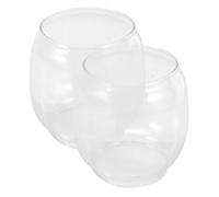HAPINARY 2 Pantalla de cristal para lámpara Cubierta transparente de queroseno vintage para lámpara de queroseno, para aromaterapia y decoración