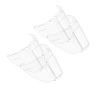HAPINARY 2 Pares Protector Resistente Lateral Metálico para Marco Gafas de Seguridad en Bordes Flexibles Gruesos para Protección Confiable contra Salpicaduras y Escombros Soldadura y