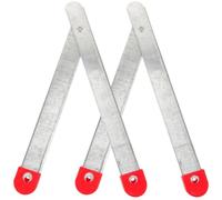 HAPINARY 2 Piezas Bisagras para Escalera Plegable de Aluminio Galvanizado de 47cm, Accesorio Ligero y Fácil de Instalar para Piezas de Escalera de Ático Cerradura Segura