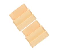 HAPINARY 2 Piezas caja de herramientas de uñas portátil cajas organizadoras maletin manicura estuche suministro de manicura Light Brown