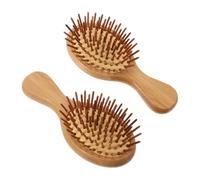 HAPINARY 2 piezas Cepillo de Bambú con Cojín de Aire Masajeador Capilar Antiestático Estimula Crecimiento y Cuida Todo Tipo de Cabello Diseño Ergonómico para Uso Diario