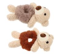 HAPINARY 2 Piezas de Bandas Cabello Forma de Oso de Peluche, Elásticas y Suaves, 17X11 CM, Ideales para Niñas en Ceremonias y Otras Actividades