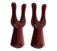 HAPINARY 2 Piezas Herramienta de Masaje Facial de Madera Masajeador Manual de Acupresión Meridianos Herramienta Portátil Aliviar Puntos de Presión y Circulación