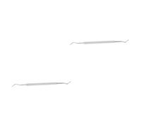 HAPINARY 2 Piezas kit de arte de uñas herramientas de arte de uñas para cutículas juego de uñas archivo de búfer de punta de dedo raspador de uñas juegos de uñas kit de pedicura