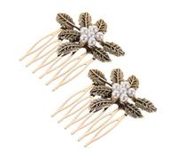 HAPINARY 2 Piezas Peine de Cabello Accesorio Delicado Cabello Peinetas Elegantes para Boda Tocado Francés Pasadores Joyería