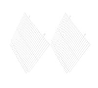 HAPINARY 2 Piezas Separador de Malla Metálica para Jaulas de Mascotas Panel Divisor para Hámster Dorado y Animales Pequeños Organizador Interior para Conejos Pájaros y Cobayas