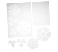 HAPINARY 2 Piezas Shrinky Paper Floral Sheets Semi Transparent Pre Cut Peony Design Heat Shrink Film For DIY Hairpin Earrings Craft Accessories